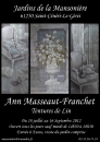 #A40# -  Jardins de la MansoniÃ¨re - Ann Masseaut-Franchet, tentures de lin - 2012