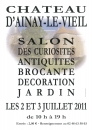 #A174# -  Parc et jardins du chÃ¢teau d'Ainay-le-Vieil - Salon des curiosités antiquités brocante décoration jardin - 2011