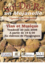 #A35# - Jardins du chÃ¢teau de Flaugergues - Sol do ré en Méjanelle, Vignoble de Montpellier, vins et musique - 2008